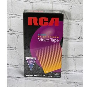 RCA T-120 Hi-Fi Stereo Video Tape Premium Daily Use‎ VHS Sealed Limited Warranty